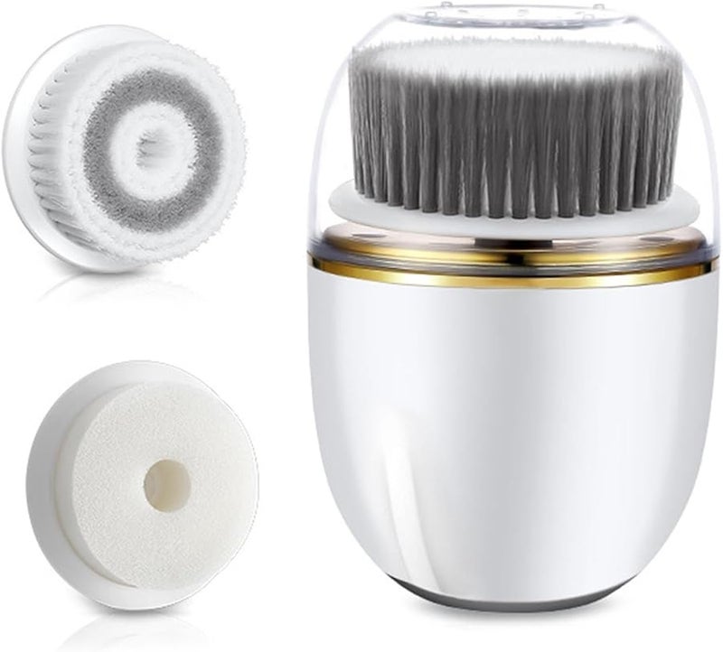 Waterproof Facial Cleansing Brush USB Charging Deep Cleaning With 3 Brush Heads For Men And Women - Image 1